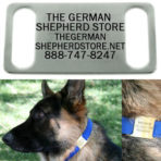 Slide On Dog Collar Nameplate – Stainless Steel