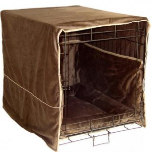Plush Dog Crate Cover – Extra Large/Coco Brown