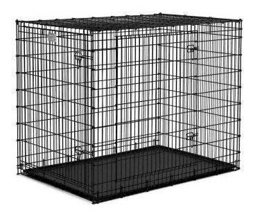 Side Door Wire Dog Crate – Black/Large