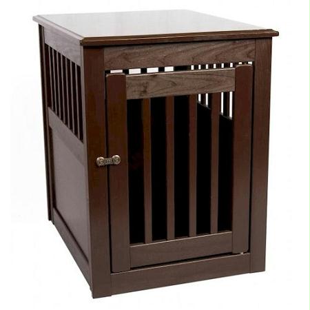 End Table Pet Crate – Medium/Mahogany