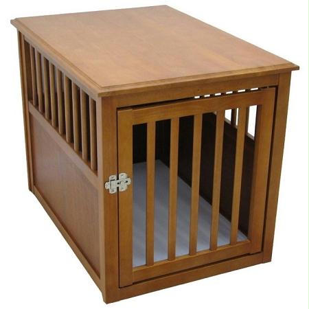 Dog Crate Table – Large/Mahogany
