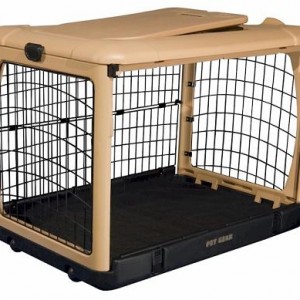 Deluxe Steel Dog Crate With Pad – Large