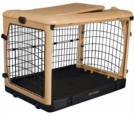 Deluxe Steel Dog Crate With Pad – Large