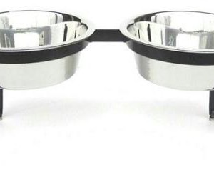 Visions Double Elevated Dog Bowl – Large